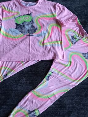 Justice Cat Nap Queen Pajamas Set (SIZE 12/14P)